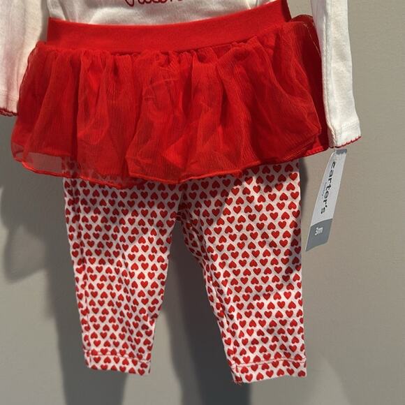 Carter’s 3 Month Baby Valentine’s Day Tutu Two-Piece Set - Picture 4 of 11